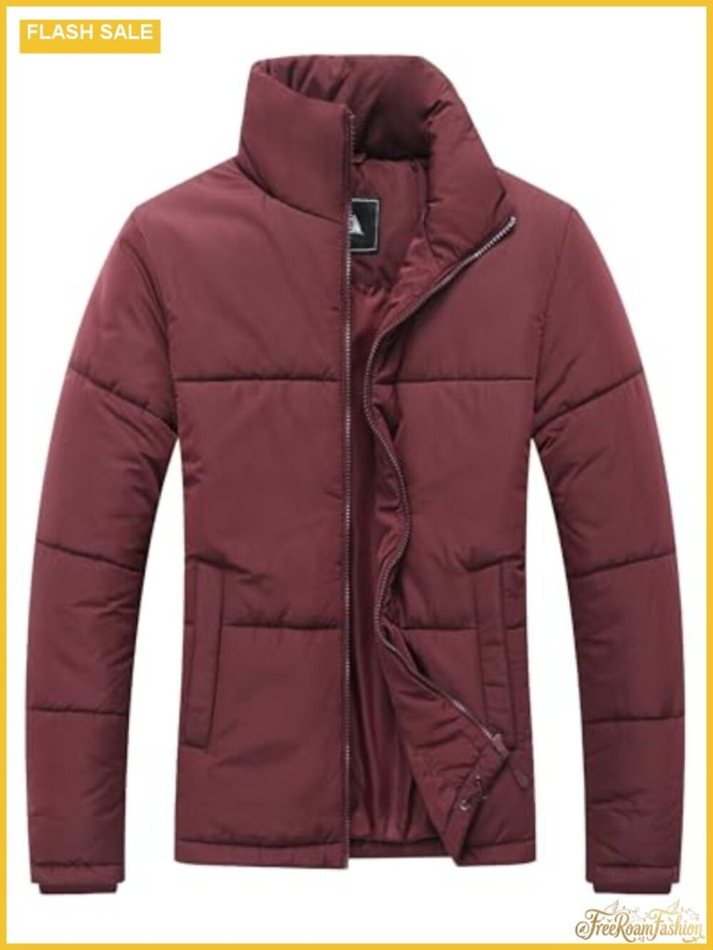 Women's Waterproof Puffer Jacket Lightweight Winter Coat Full-Zip